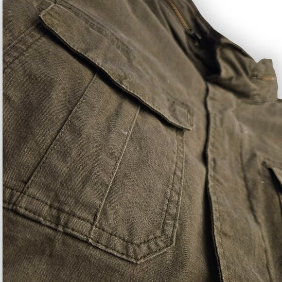 OLD NAVY DARK GREEN TACTICAL POCKET JACKET SIZE LARGE - Picture 2 of 3